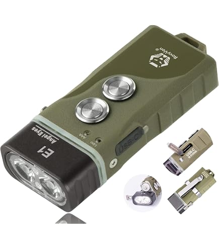 Amazon.com: RovyVon E3 Plus Keychain Flashlight 700 Lumen Dual